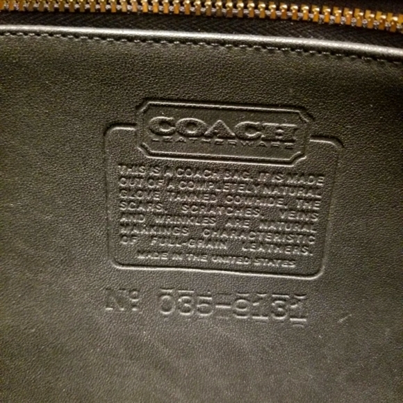 VINTAGE 1991 Coach Leather Briefcase - always open to reasonable offers. - Picture 4 of 8